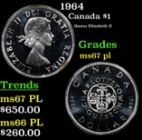 1964 Canada $1 Grades GEM++ PL