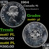 1964 Canada Dollar $1 Grades GEM++ PL