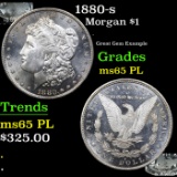 1880-s Morgan Dollar $1 Grades GEM Unc PL