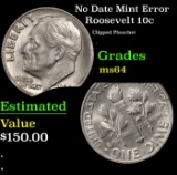 No Date Roosevelt Dime Mint Error 10c Grades Choice Unc