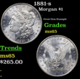 1881-s Morgan Dollar $1 Grades GEM Unc