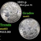 1921-p Morgan Dollar $1 Grades Select Unc