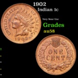 1902 Indian Cent 1c Grades Choice AU/BU Slider