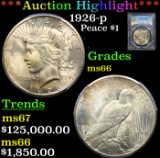 ***Auction Highlight*** PCGS 1926-p Peace Dollar $1 Graded ms66 By PCGS (fc)