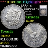 ***Auction Highlight*** 1884-s Morgan Dollar $1 Graded au58+ By SEGS (fc)