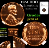 Proof NGC 1951 DDO Lincoln Cent 1c Graded pr66 rd By NGC