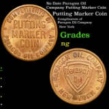 No Date Paragon Oil Company Putting Marker Coin Grades NG