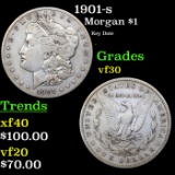 1901-s Morgan Dollar $1 Grades vf++