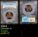 Proof PCGS 1964 Lincoln Cent 1c Graded pr68 rd By PCGS