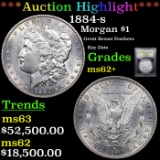 ***Auction Highlight*** 1884-s Morgan Dollar $1 Graded Select Unc By USCG (fc)