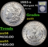 1883-s Morgan Dollar $1 Graded Choice AU By USCG