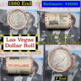 ***Auction Highlight*** Full Morgan/Peace Casino Las Vegas Horseshoe silver $1 roll $20, 1880 & P en