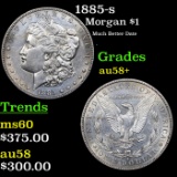 1885-s Morgan Dollar $1 Grades Choice AU/BU Slider+