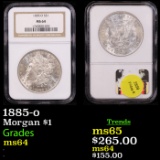 NGC 1885-o Morgan Dollar $1 Graded ms64 By NGC