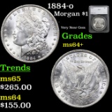 1884-o Morgan Dollar $1 Graded ms64+ By SEGS
