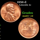 1956-d Lincoln Cent 1c Grades Gem+ Unc RD