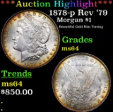 ***Auction Highlight*** 1878-p Rev '79 Morgan Dollar $1 Grades Choice Unc (fc)