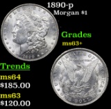 1890-p Morgan Dollar $1 Grades Select+ Unc