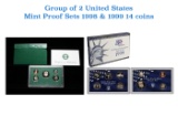 Group of 2 United States Mint Proof Sets 1998-1999 14 coins