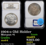 NGC 1904-o Morgan Dollar Old Holder $1 Graded ms64 By NGC