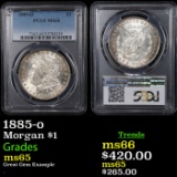 NGC 1885-o Morgan Dollar $1 Graded ms65 By NGC