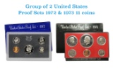 Group of 2 United States Mint Proof Sets 1972-1973 11 coins