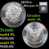 1879-s Morgan Dollar $1 Graded ms63+ PL By SEGS