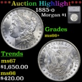 ***Auction Highlight*** 1885-o Morgan Dollar $1 Graded ms66+ By SEGS (fc)