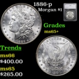 1886-p Morgan Dollar $1 Graded ms65+ By SEGS