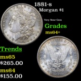 1881-s Morgan Dollar $1 Grades Choice+ Unc