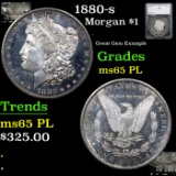 1880-s Morgan Dollar $1 Graded ms65 PL By SEGS