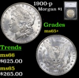 1900-p Morgan Dollar $1 Graded ms65+ By SEGS
