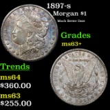 1897-s Morgan Dollar $1 Grades Select+ Unc