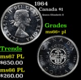 1964 Canada $1 Grades GEM++ PL