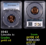 Proof PCGS 1941 Lincoln Cent 1c Graded pr65 rd By PCGS