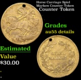 Horse Carriage Spiel Marken Counter Token Grades AU Details