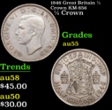 1946 Great Britain 1/2 Crown KM-856 Grades Choice AU