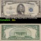 1953A $5 Blue Seal Silver Certificate Grades f+