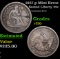 1857-p Seated Liberty Quarter Mint Error 25c Grades vf++