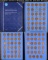 Complete Lincoln 1c Whitman folder #2, 1941-1975, 88 coins.