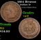 1864 Bronze Indian Cent 1c Grades vg+