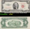 1953 $2 Red Seal United States Note Grades xf