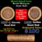 Mixed small cents 1c orig shotgun roll, 1917-d Wheat Cent, 1883 Indian Cent other end, Brinks Wrappe