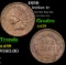 1859 Indian Cent 1c Grades Choice AU/BU Slider