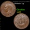 1952 England 1/2 Penny, George VI KM-868 Grades Choice AU/BU Slider