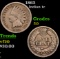 1863 Indian Cent 1c Grades f+