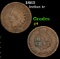 1863 Indian Cent 1c Grades g, good