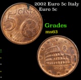 2002 Euro 5c Italy Grades Select Unc