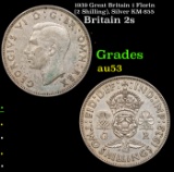 1939 Great Britain 1 Florin (2 Shilling), Silver KM-855 Grades Select AU