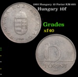 1993 Hungary 10 Forint KM-695 Grades xf